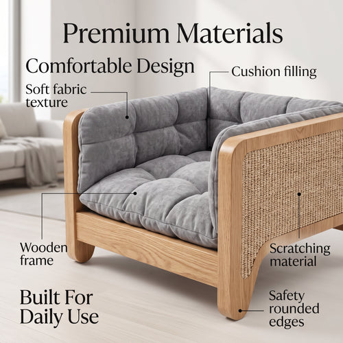 Modern Pet Furniture – Stylish Comfort Bed and Lounge Space Designed for Cats and Dogs