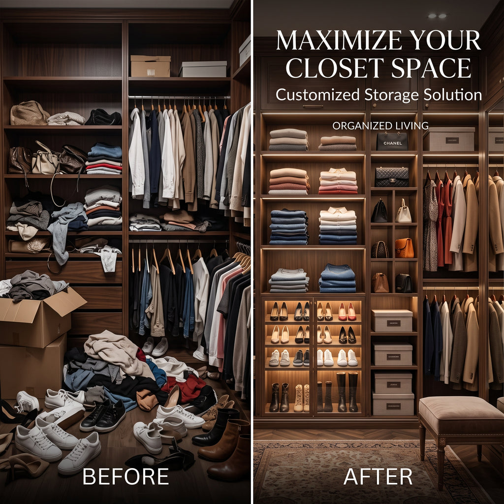Modular Closet Organizer System – Adjustable Storage Solution for Walk-In Closets and Home Organization