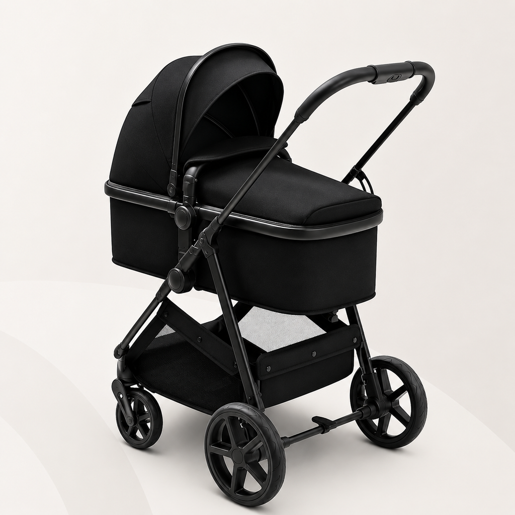 Lightweight Baby Stroller Foldable Infant Stroller with Reclining Seat One-Hand Fold Shock Absorption Travel Pushchair for Newborns and Toddlers